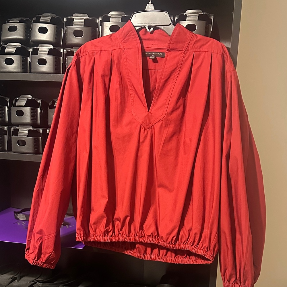 Banana Republic Red Blouse